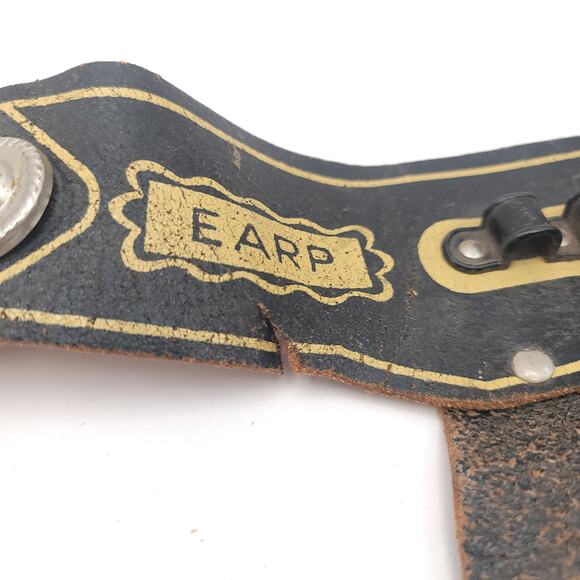 Wyatt Earp Leather Cap Gun Holster and Deputy Sheriff Star - Picture 7 of 7